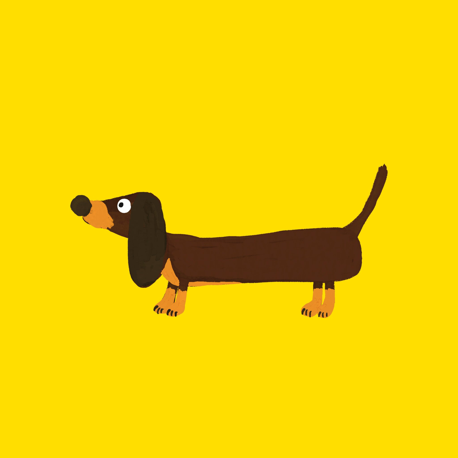 Badgerbee Design New Job Greeting Card Collection cover illustration of a sausage dog